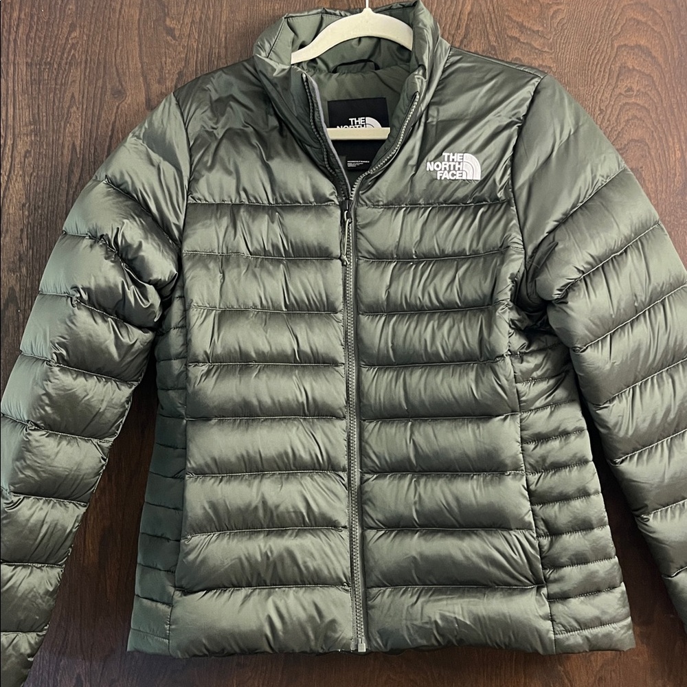 The North Face Olive Quilted Jacket